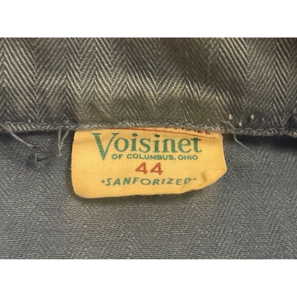 Vintage 50s Size 44 Voisinet Adelmans Chain Sitch Sanforized Union Chore Jacket - Picture 5 of 13